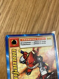 DIGIMON ST-94 Ninjamon Swedish Promo Card TCG Rare Bandai Played - Image 4