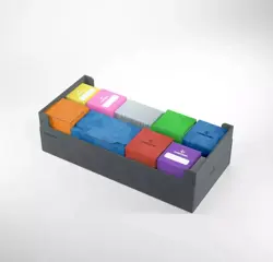 Gamegenic Dungeon S 550+ Convertible TCG Card Dice Accessory Storage Box Gray - Image 3