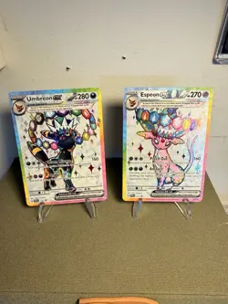 Umbreon & Espeon ex Prismatic Evolutions Premium Collection 175/176 PROMO CARDS - Image 1