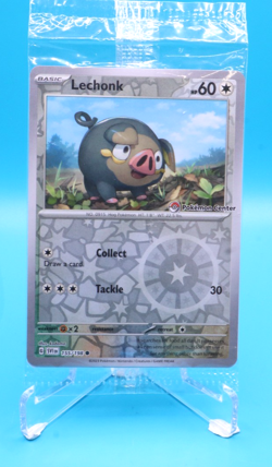 Lechonk 155/198 Pokemon Center Stamp 2023 Promo Card SVI EN Sealed - Image 1