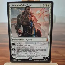 MtG Gideon Of The Trials : Amonkhet, Regular, Mythic Rare, NM - Image 1