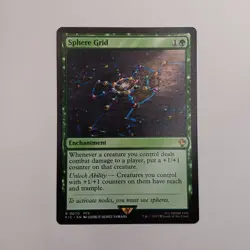 Sphere Grid MTG Rare Magic: The Gathering Final Fantasy 10 FFX Enchantment Green - Image 1