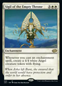 1x Sigil of the Empty Throne Light Play MTG Magic - Kid Icarus - - Image 1