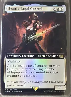 Beatrix, Loyal General #0426 (Extended Art - Foil) Magic the Gathering - Image 1