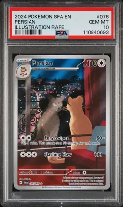 2024 Pokemon Shrouded Fable Persian Illustration Rare 078/064 PSA 10 GEM MINT 💎 - Image 1