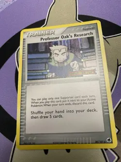 Pokemon Professor Oak's Research 80/101 Reverse Stamped EX Dragon Frontiers LP - Image 2