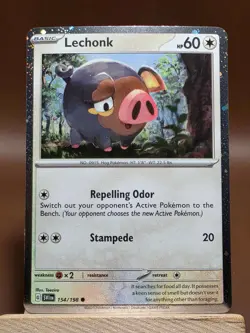 LP Pokemon Scarlet & Violet 154/198 Lechonk Cosmos Holo Exclusive - Image 1