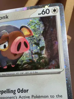 LP Pokemon Scarlet & Violet 154/198 Lechonk Cosmos Holo Exclusive - Image 3