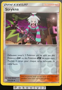 Carte Pokemon STRYKNA 205/236 REVERSE Soleil et Lune 12 SL12 FR NEUF - Image 1