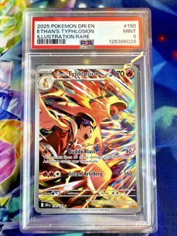 Ethan's Typhlosion - 190/182 - Destined Rivals - Pokemon TCG - PSA 9 MINT - IR - Image 1