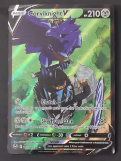Corviknight V TG18 NM Ultra Rare Silver Tempest Pokemon TCG - Image 1