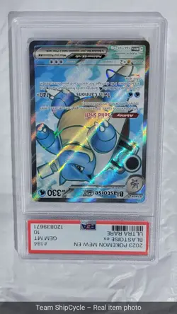 2023 POKEMON MEW EN151 ULTRA RARE 184 BLASTOISE EX PSA 10 G2U - Image 4