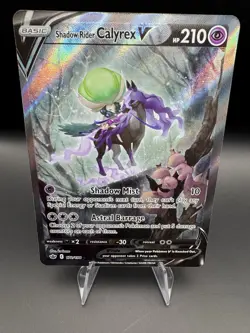 Shadow Rider Calyrex V (Alternate Full Art) 172/198 Pokemon Chilling Reign NM - Image 1