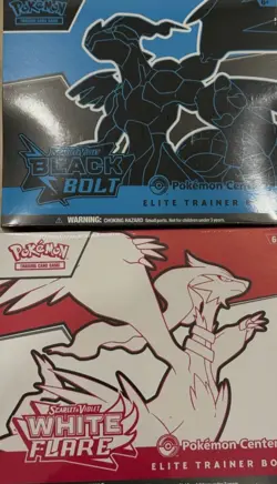 Pokemon Black Bolt & White Flare Pokemon Center Elite Trainer Boxes Sealed - Image 1