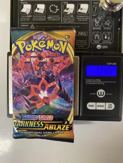 Pokemon Sword & Shield Darkness Ablaze 22.44g Booster Pack Factory Sealed - Image 1