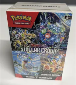 Pokemon TCG Stellar Crown Booster Bundle 6 Pack Factory Sealed - Image 1