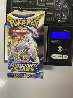 Pokemon Sword & Shield Brilliant Stars 22.07g Booster Pack Factory Sealed - Image 1