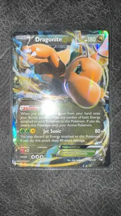 Pokemon TCG Dragonite EX 74/111 Ultra Holo Rare XY Furious Fists - Image 1
