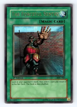 Yugioh The Forceful Sentry MRL-045 1st Edition Ultra Rare Holo - MP-LP ?? - Image 1