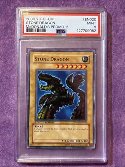 1x Yugioh Stone Dragon - MDP2-EN020 - Common PSA 9 Mint - Image 1