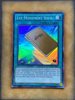 Yugioh 1st Movement Solo NECH-EN059 Super Rare 1st Ed NM - Image 1