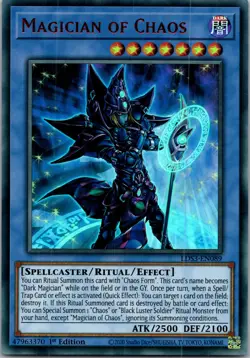 Yugioh Magician of Chaos (Red) LDS3-EN089 1st Edition Ultra Rare NM - Image 1