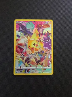 Pokemon Pikachu TCG Full Art Secret Rare Holo Card 160/159 Crown Zenith - Image 1
