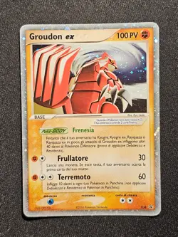 Pokemon Card Groudon ex 038 Nintendo Black Star Promos ITA italiano good GD - Image 1