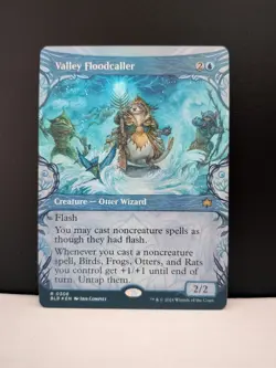 Valley Floodcaller Foil Showcase - NM MTG Bloomburrow - Image 1