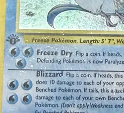 Articuno 1st Edition Holo Rare WOTC Pokemon Card TCG Fossil 1999 - Image 3