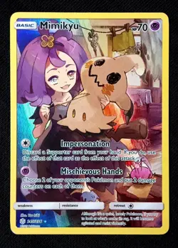 Pokemon Mimikyu Holo Card - 2019 Sword & Shield Cosmic Eclipse 245/236 NM - Image 1