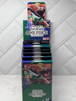 ONE PIECE CARD GAME - ZORO AND SANJI - ST12 STARTER DECK ENG (In Hand Now) X6 - Image 1