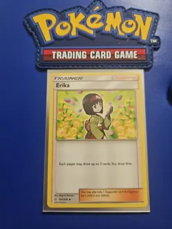 Pokemon Erika Card 191/236 Cosmic Eclipse Uncommon - Image 1
