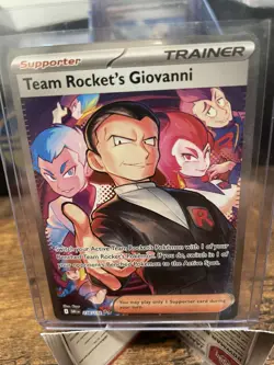 Pokemon Destined Rivals Team Rockets Giovanni Special Illustration Card 238/182 - Image 1