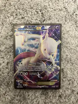 Pokemon Mewtwo EX TCG Full Art Holo Card Promo XY125 - Image 1