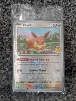 EEVEE Pokemon Day 2025 Exclusive Stamped Reverse Holo Promo Card - NEW & SEALED - Image 1