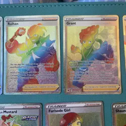 Pokemon TCG 7 Card Secret Rainbow Trainer Lot All Cards NM - Image 5