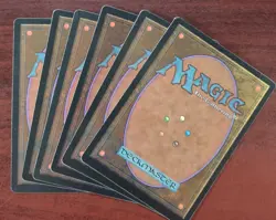 6 BLACK Alternate 4th Edition Lot ~mtg Plague Rats Terror Drudge Skeleton Bats - Image 2