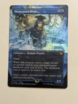 Snapcaster Mage (Borderless) (Chocobo Track Foil) Commander: Final Fantasy Foil - Image 1