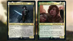 Frodo, Adventurous Hobbit and Sam, Loyal Attendant LotR Magic MTG Commander Deck - Image 1