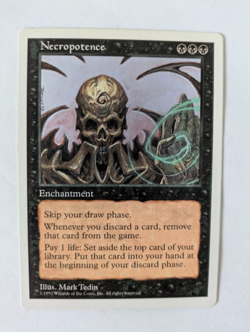 Necropotence 5 th Edition MTG Exc Free shipping with tracking - Image 1