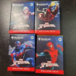 NYCC Magic The Gathering Welcome Deck Spiderman Exclusive 4 Pack Brand New - Image 1