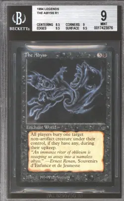 Magic MTG Legends The Abyss BGS 9 (8.5, 9, 9.5, 9.5) NEAR MINT NM - Image 1