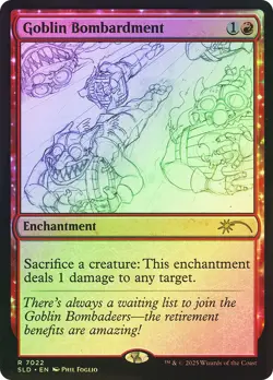 MTG FOIL Goblin Bombardment Secret Lair 7022 - Secret Lair #7022 - Image 1