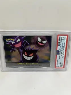 2000 Topps Pokemon TV #EP22 The Tower of Terror Gengar Foil Series 2 PSA 6 EX-MT - Image 2