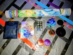 Pokemon TCG Super Prismatic Evolutions Play Mat With Extras - Image 1