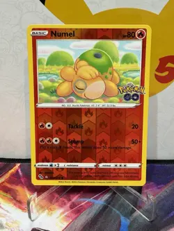 Pokemon TCG Numel 013/078 (Peelable Ditto) Pokemon GO Reverse Holo NM - Image 1
