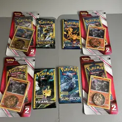 Pokemon sun & moon,4 CHECKLANE Mini Blister Packs,new sealed, - Image 1