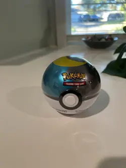 Pokemon TCG PokeBall Tin - Moon Ball H24 - Sealed NEW - 3 Booster Packs - Image 1