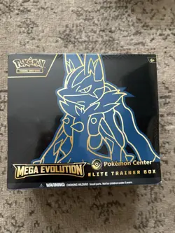 Pokemon TCG POKEMON CENTER Mega Evolutions lUCARIO Elite Trainer Box -FAST SHIP? - Image 1